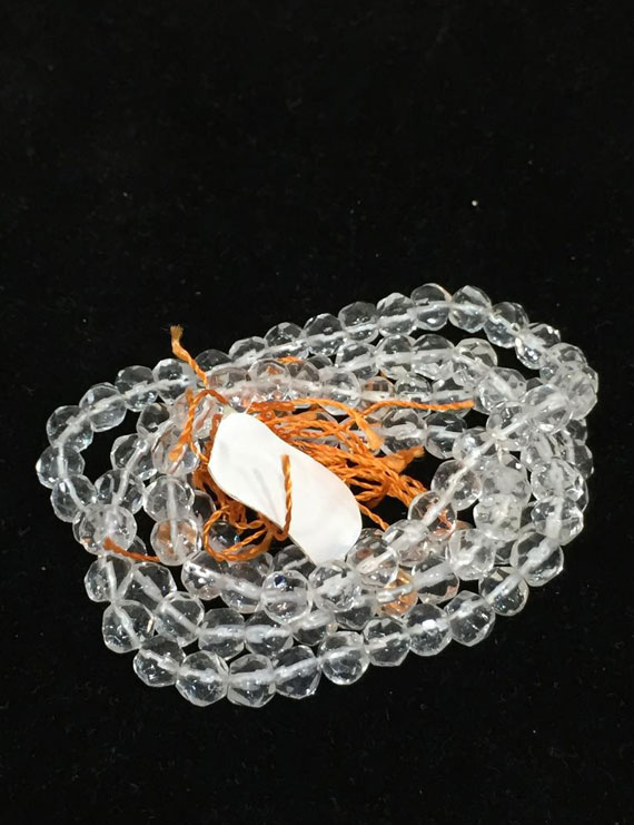 Sphatik Mala Diamond Cut Lab Certified 108 Beads
